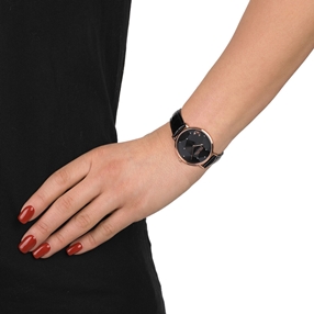Stargaze Bright Medium Case Leather Watch-