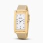 Think Tank gold plated watch with mesh bracelet-