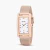 Think Tank stainless steel rose gold plated watch with mesh bracelet