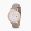 Drive Me stainless steel rose gold plated watch with leather strap