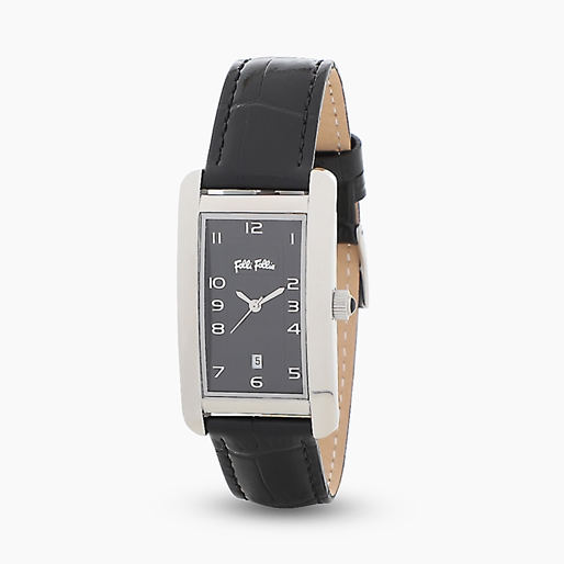 Think Tank watch with black leather strap-