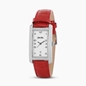 Think Tank watch with red leather strap-