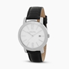 Drive Me stainless steel watch with leather strap