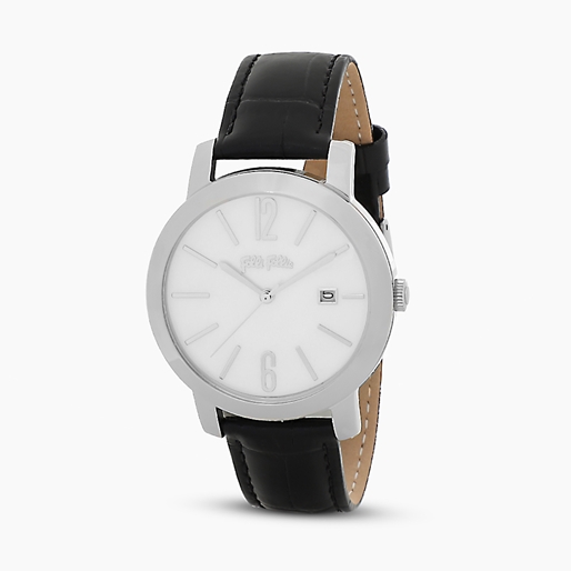 Drive Me watch with black leather strap-