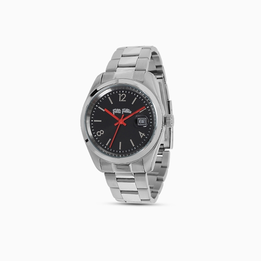 All Time bracelet watch with small case and black dial-