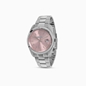 All Time bracelet watch with small case and pink dial-