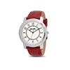 Vibrant Memories red leather strap watch