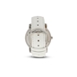 Vibrant Memories white leather strap watch-